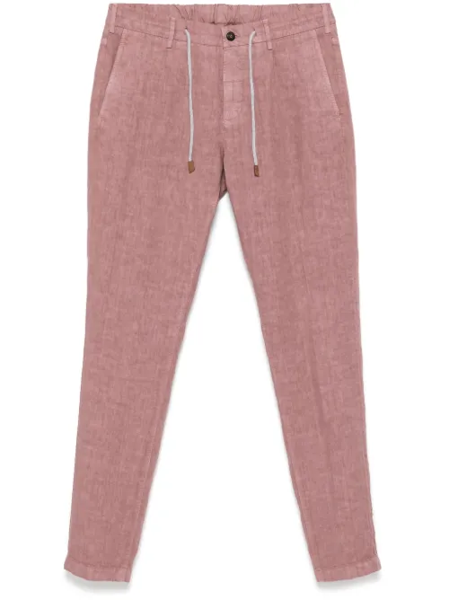 Eleventy pantalon en lin - Rouge - Eleventy - Modalova