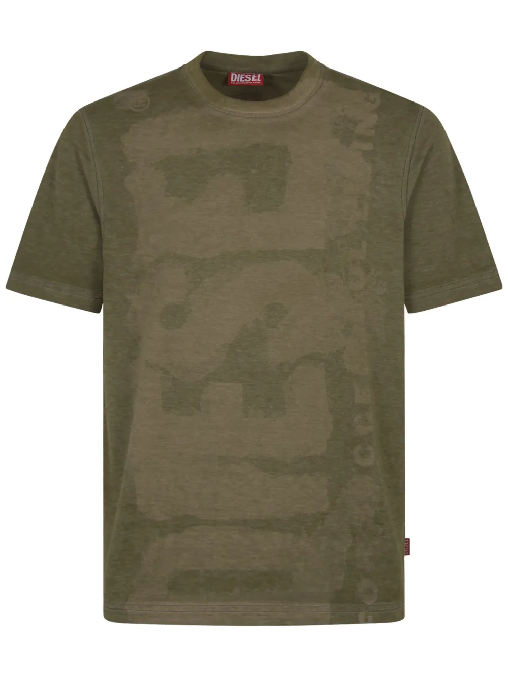 Diesel T-shirt met logo Groen