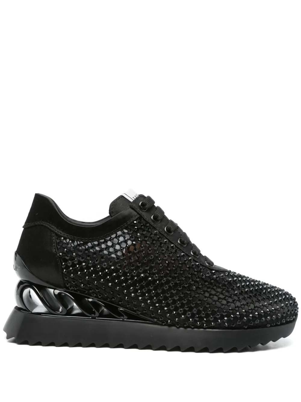 Le Silla crystal-embellished sneakers Black