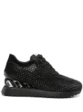 Le Silla crystal-embellished sneakers - Black