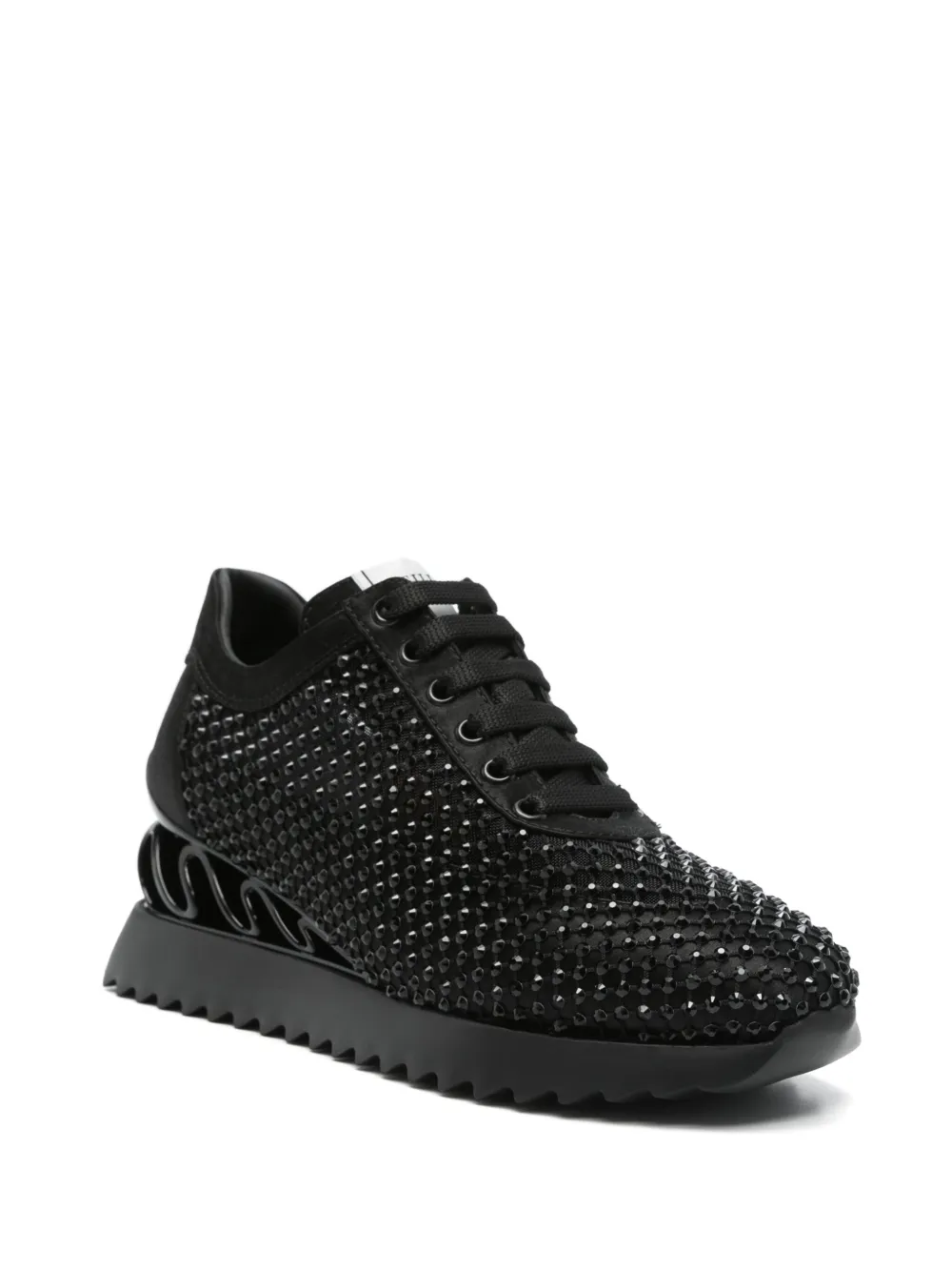 Le Silla crystal-embellished sneakers Black