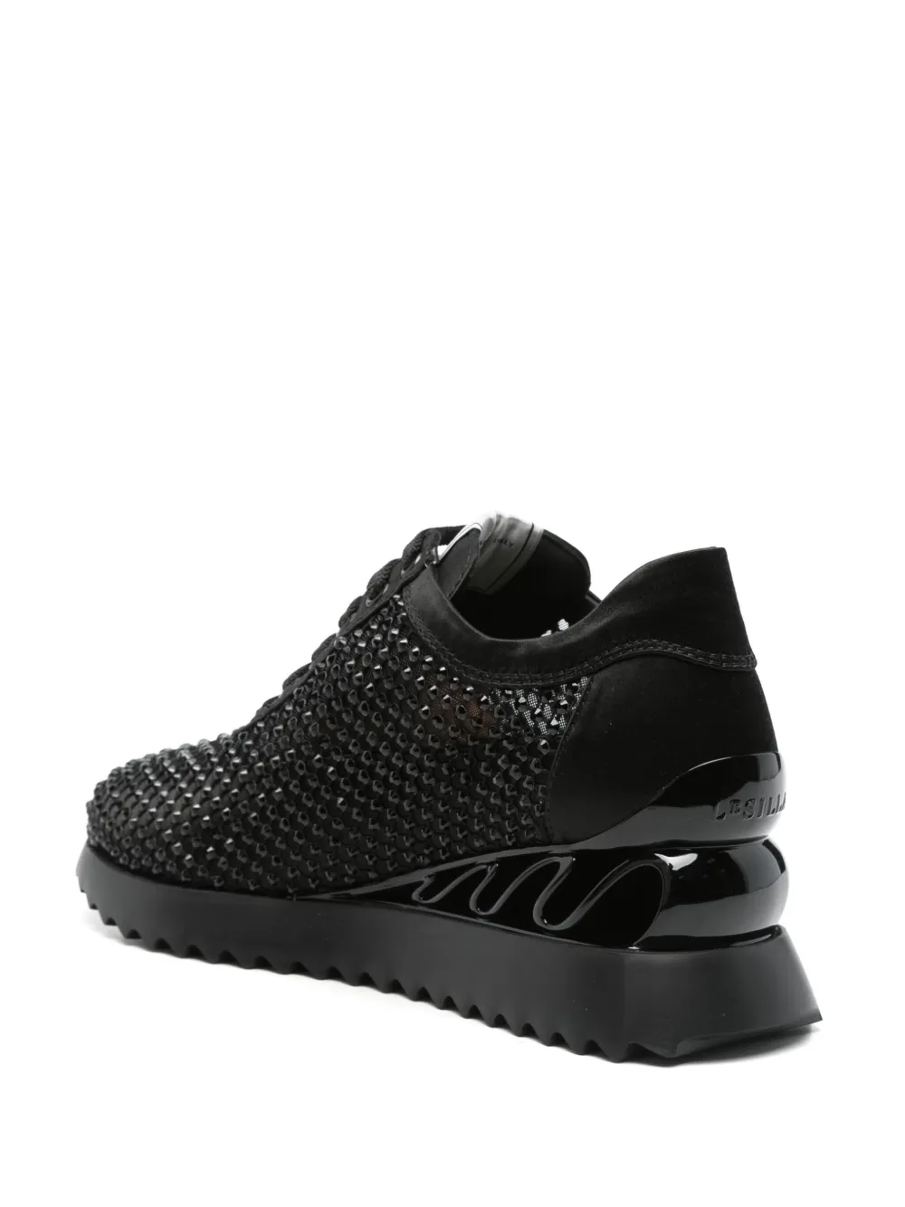 Le Silla crystal-embellished sneakers Black