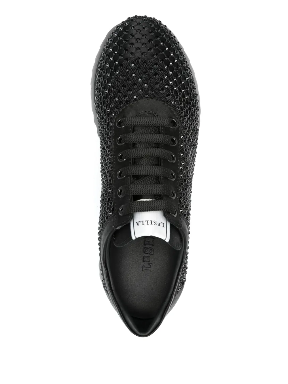 Le Silla crystal-embellished sneakers Black