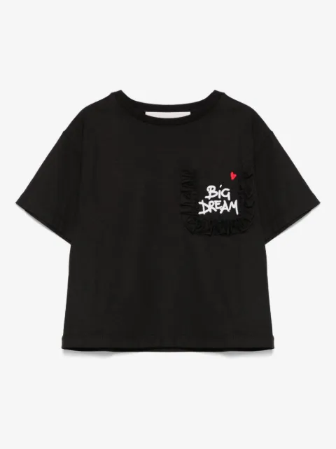 Simonetta slogan-embroidered T-shirt