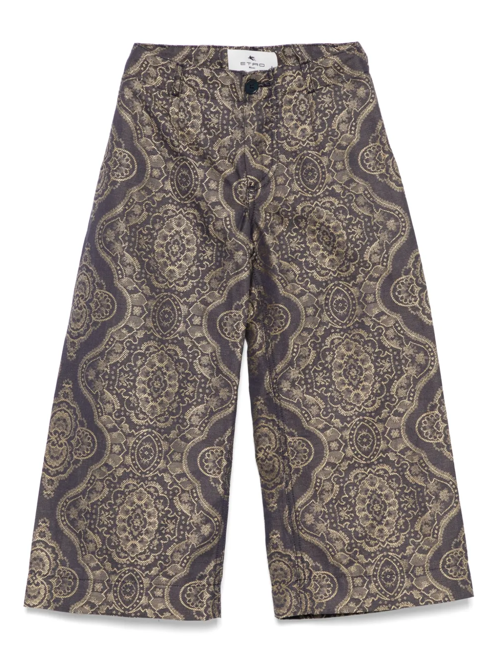 ETRO KIDS Broek met jacquard-patroon Blauw