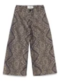 ETRO KIDS patterned-jacquard trousers - Blue