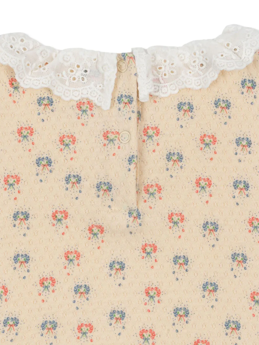 Konges Sløjd Jumpsuit met bloemenprint Beige