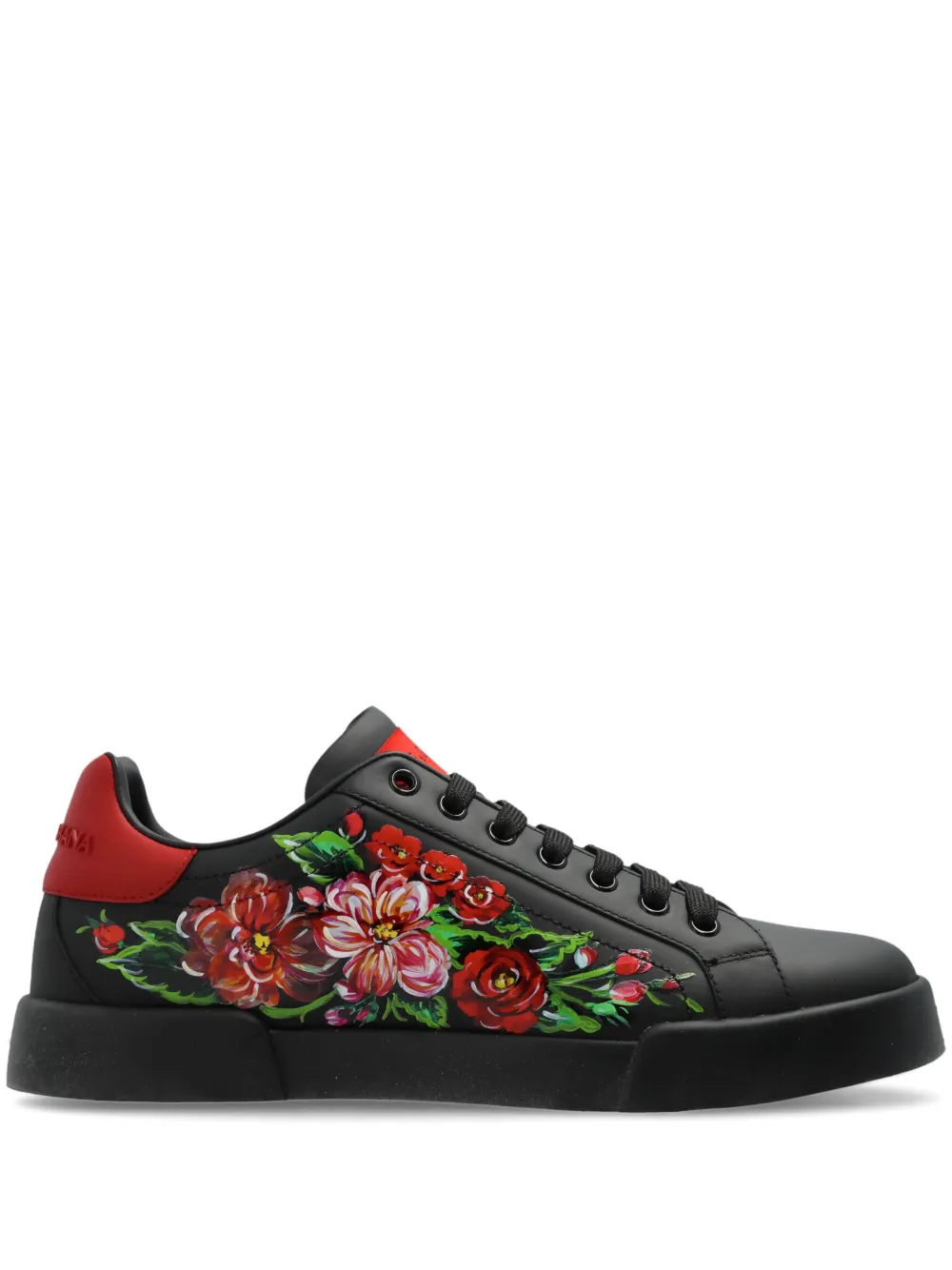 Dolce & Gabbana floral-print sneakers Black