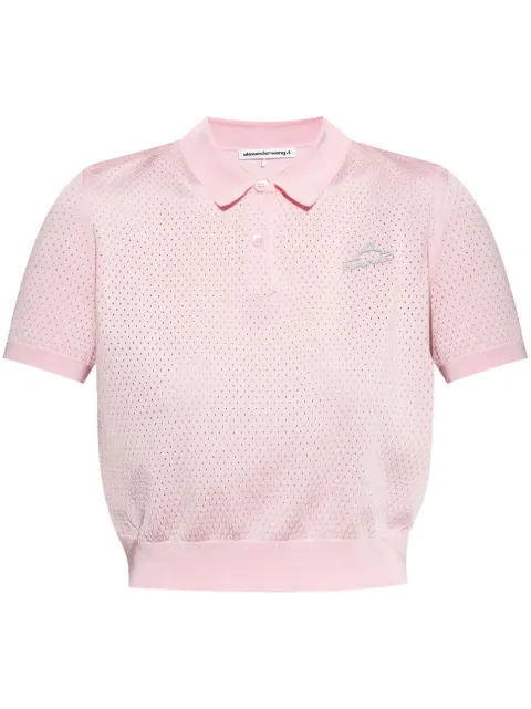Alexander Wang logo-print polo shirt