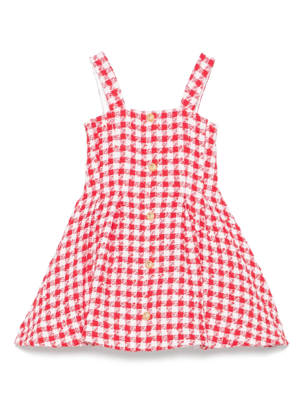 Balmain Kids Tweed jurk Wit
