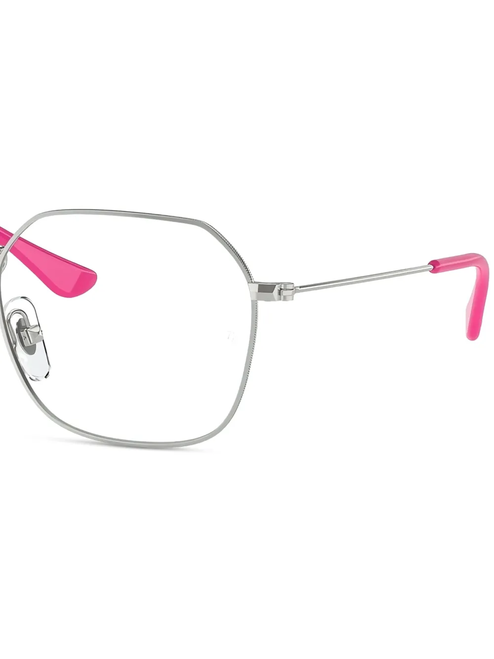 RAY-BAN JUNIOR Bril met geometrisch montuur Zilver