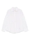 Eleventy Kids striped shirt - White