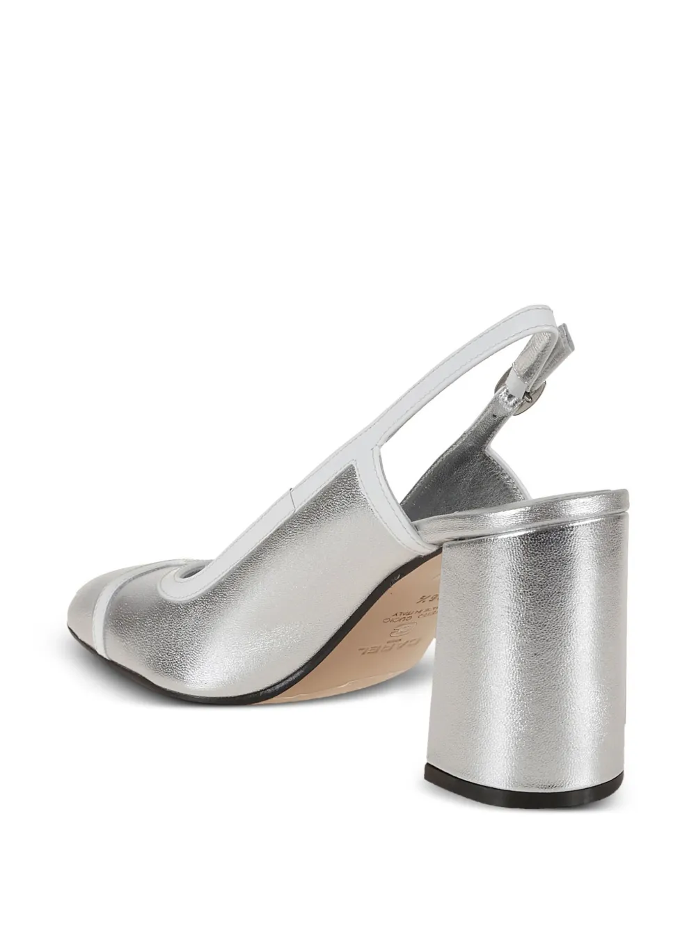 Carel Paris 85mm Alize slingback pumps Silver