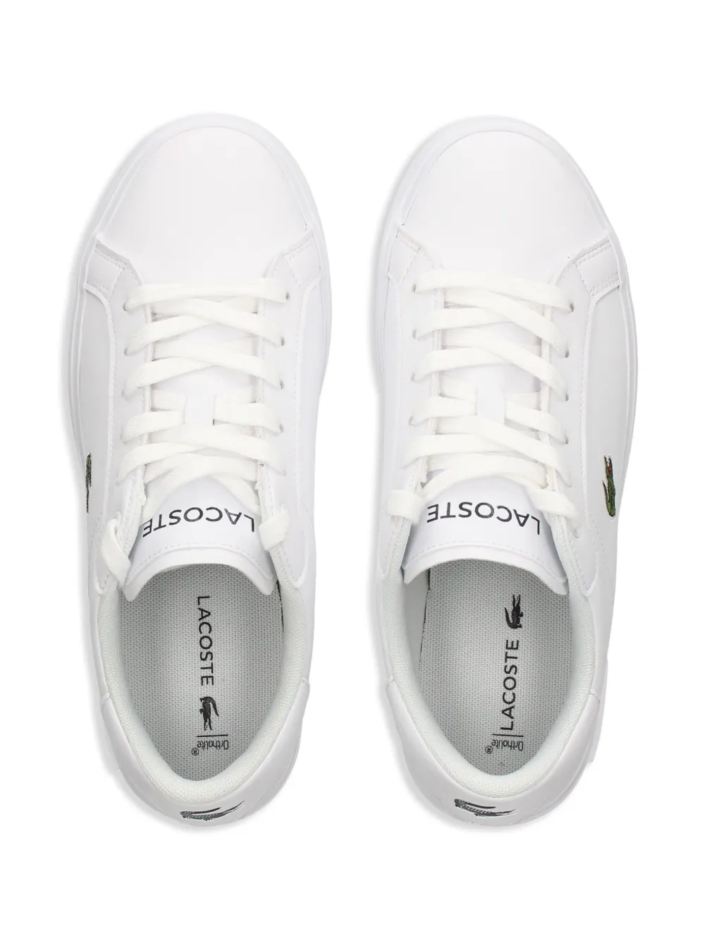 Lacoste Kids Powercourt sneakers Wit