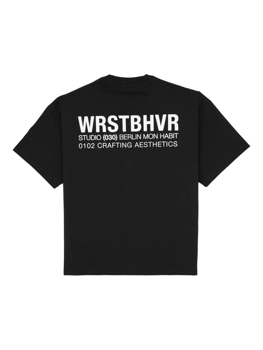 WRSTBHVR logo-print T-shirt - Zwart