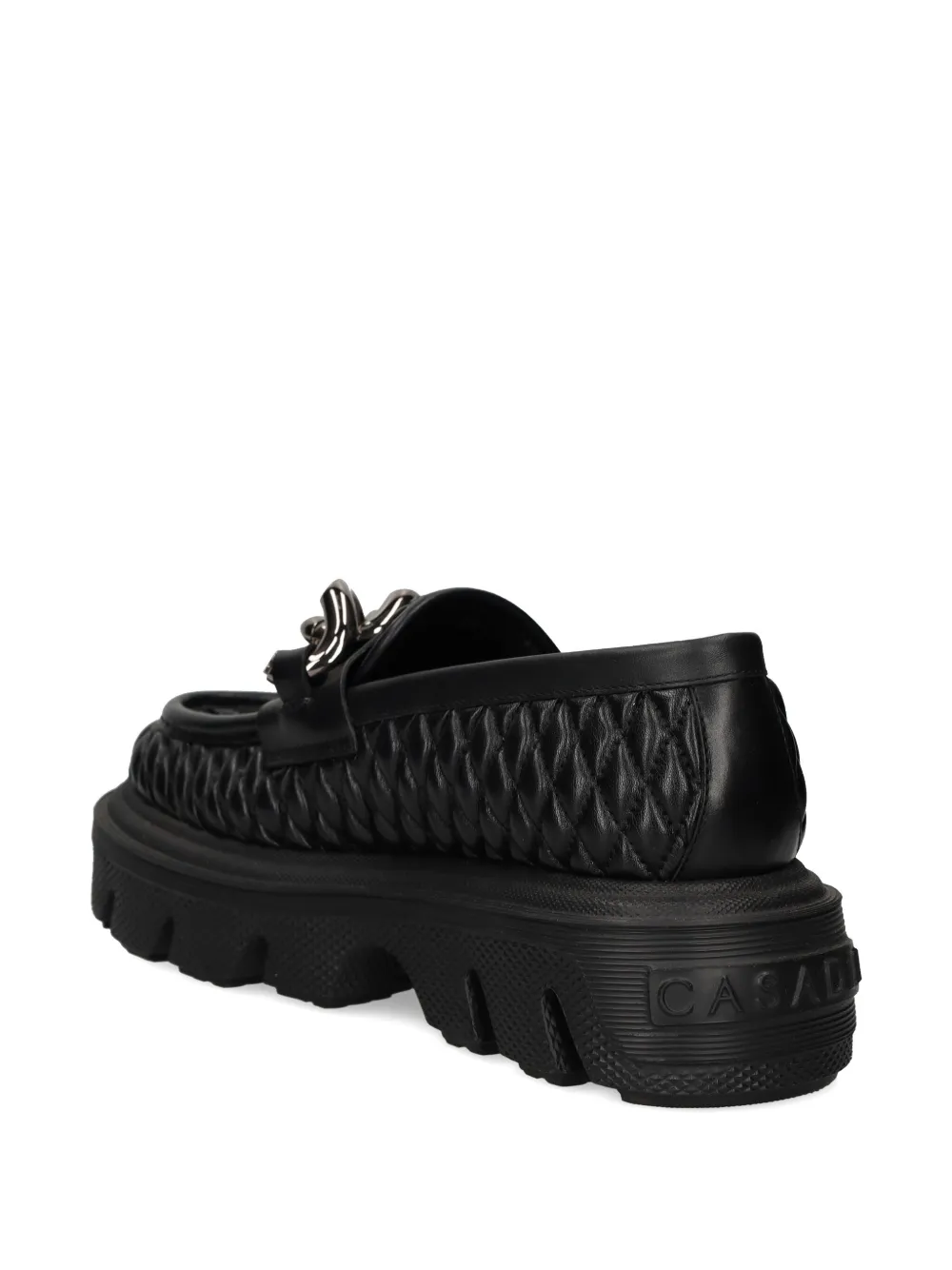 Casadei quilted loafers Black