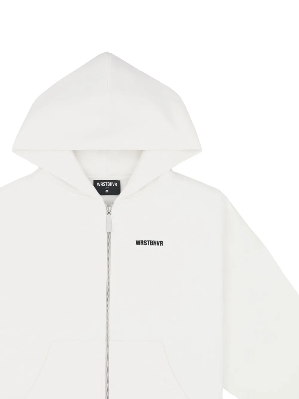 WRSTBHVR logo-print hoodie - Wit