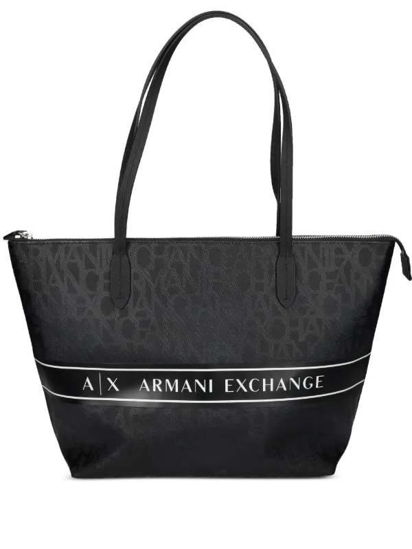 Armani Exchange ロゴ トートバッグ | ブラック | FARFETCH JP