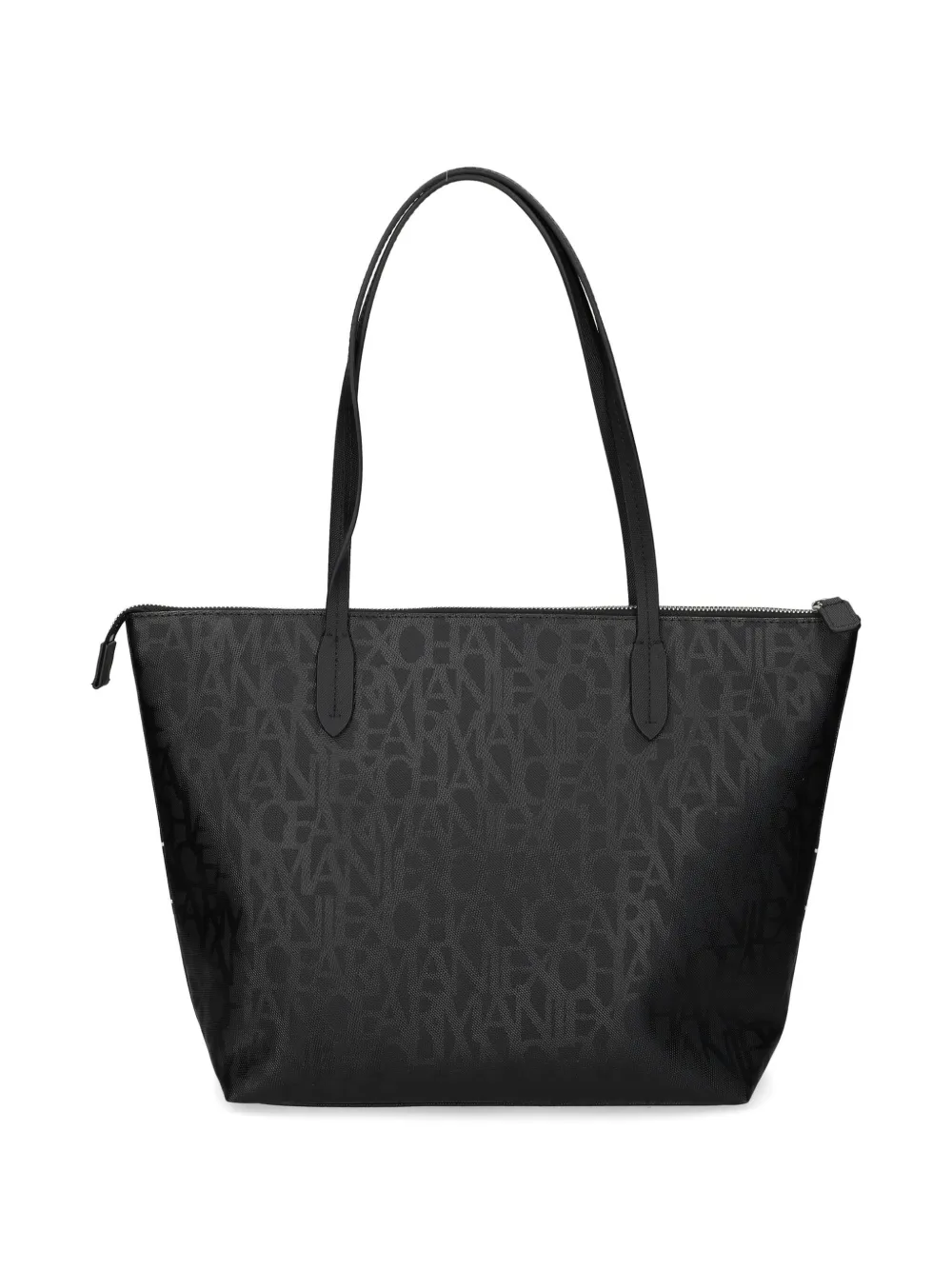 Armani Exchange Shopper met logoprint - Zwart