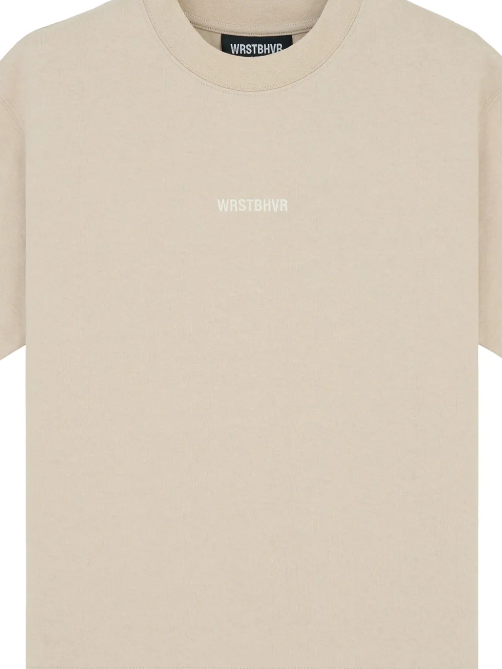 WRSTBHVR logo-print T-shirt - Beige