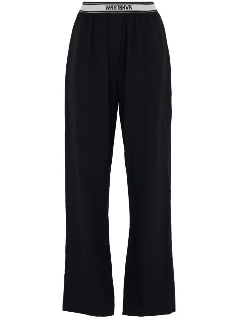 WRSTBHVR logo-waistband track pants 