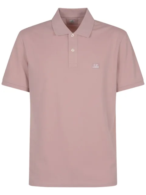 C.P. Company logo-patch polo shirt 