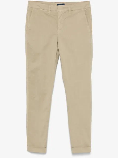 Fay slim-cut gabardine trousers