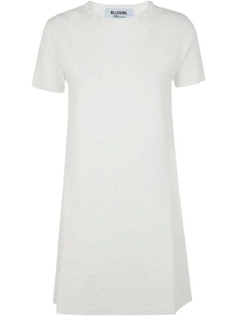 Blugirl vestido con cuello redondo