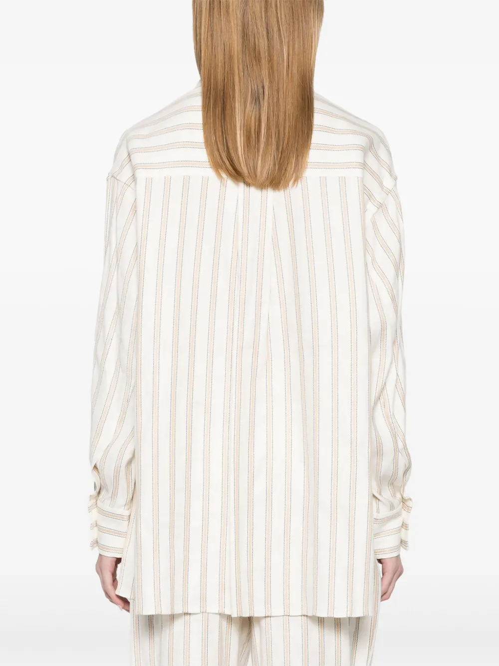 ZIMMERMANN Gestreept shirt Beige