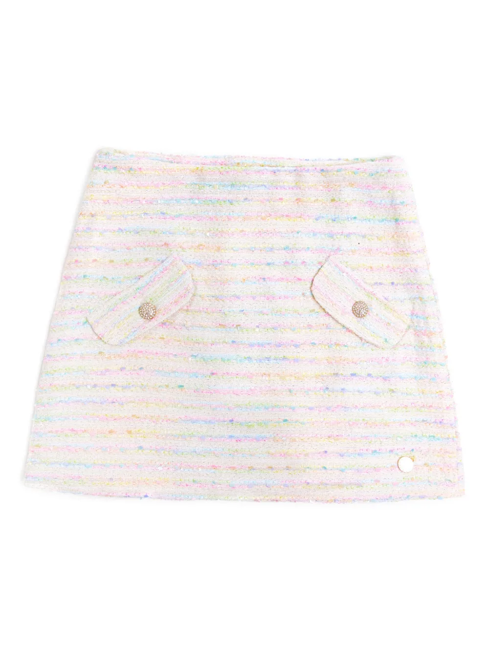 BCBG KIDS Gestreepte mini-rok Beige
