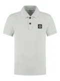 Stone Island Junior Compass-patch cotton polo shirt - Green