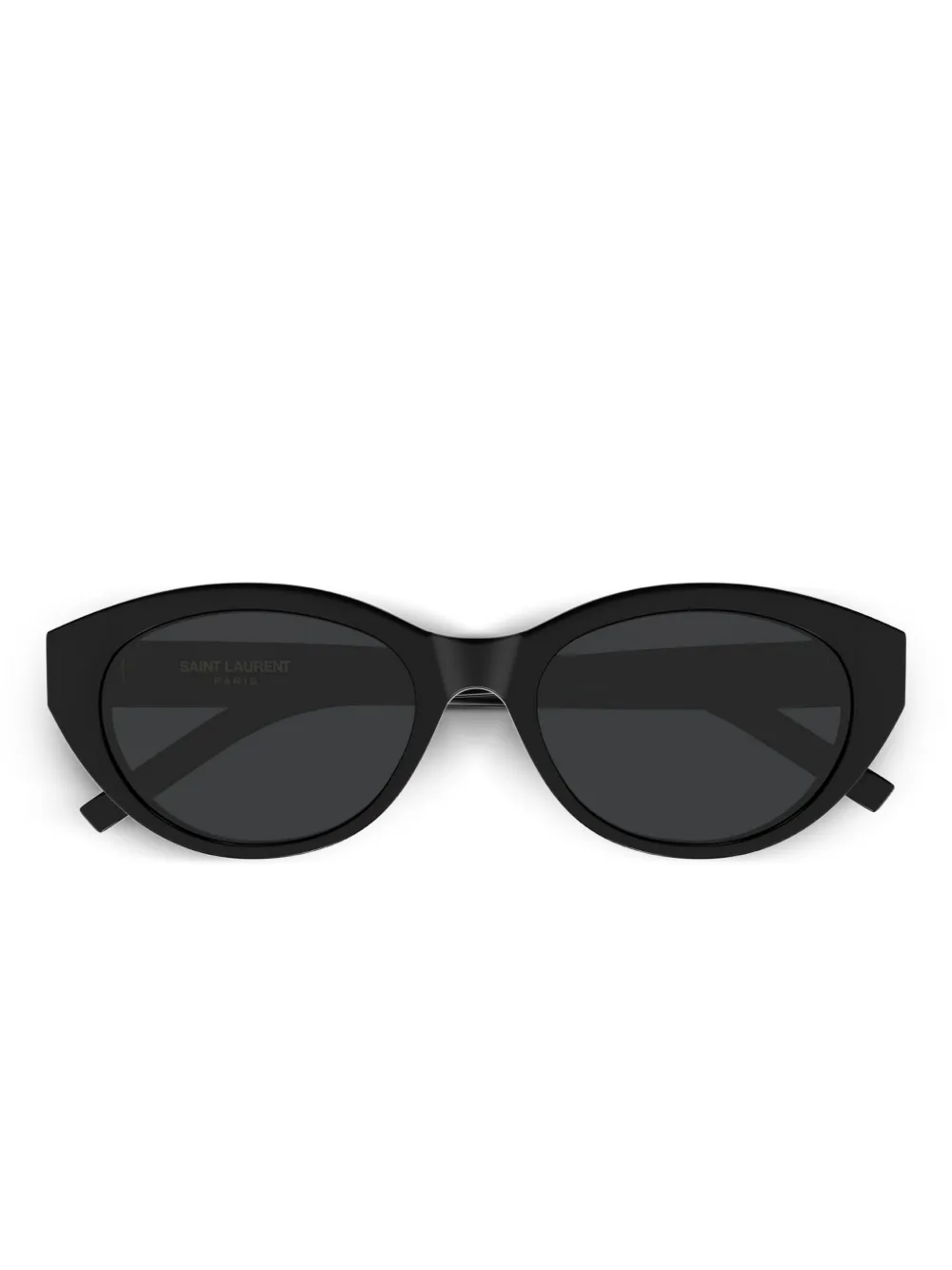 Saint Laurent Eyewear Zonnebril met ovalen montuur Zwart