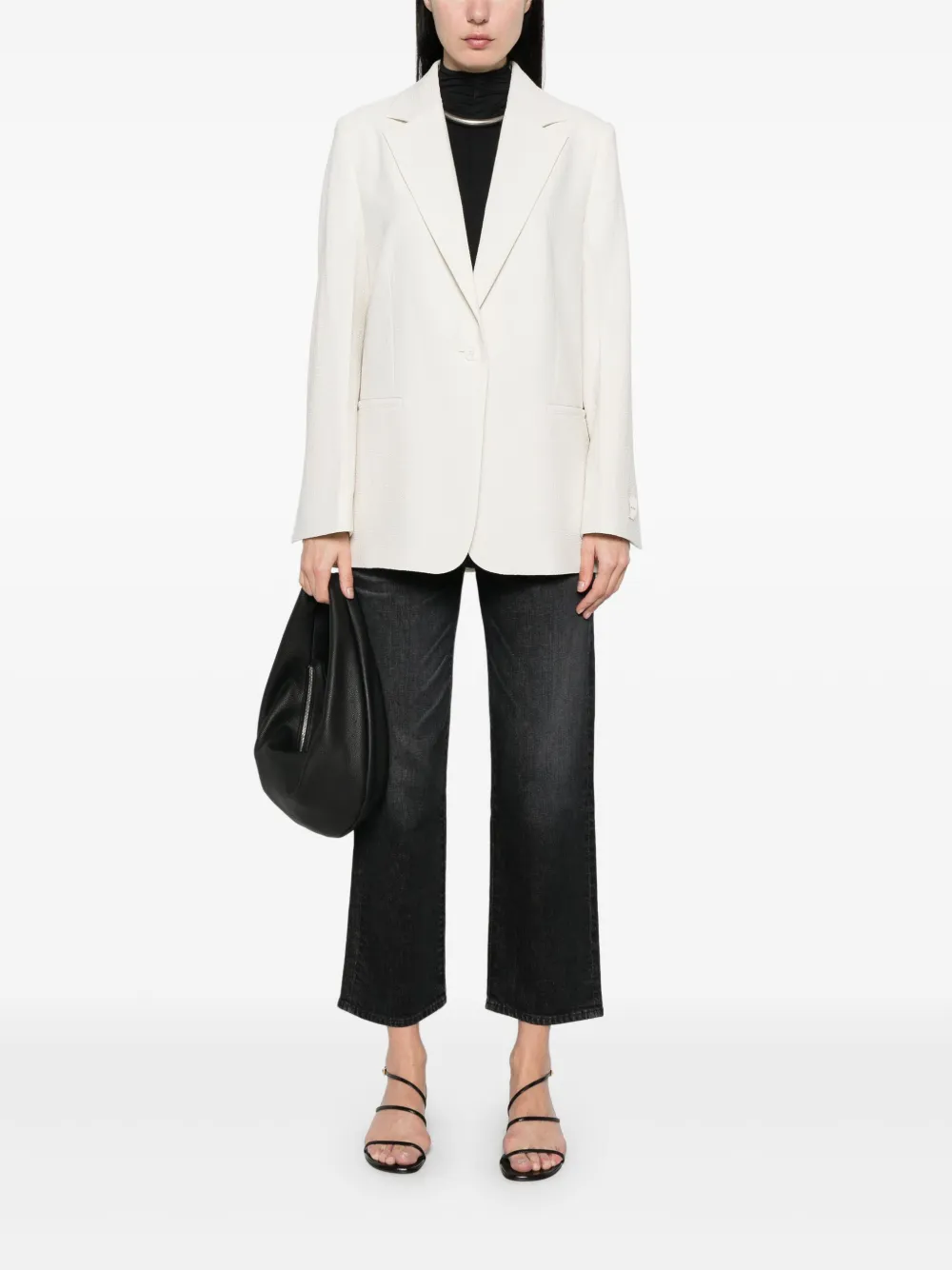 Calvin Klein Seersucker blazer - Wit