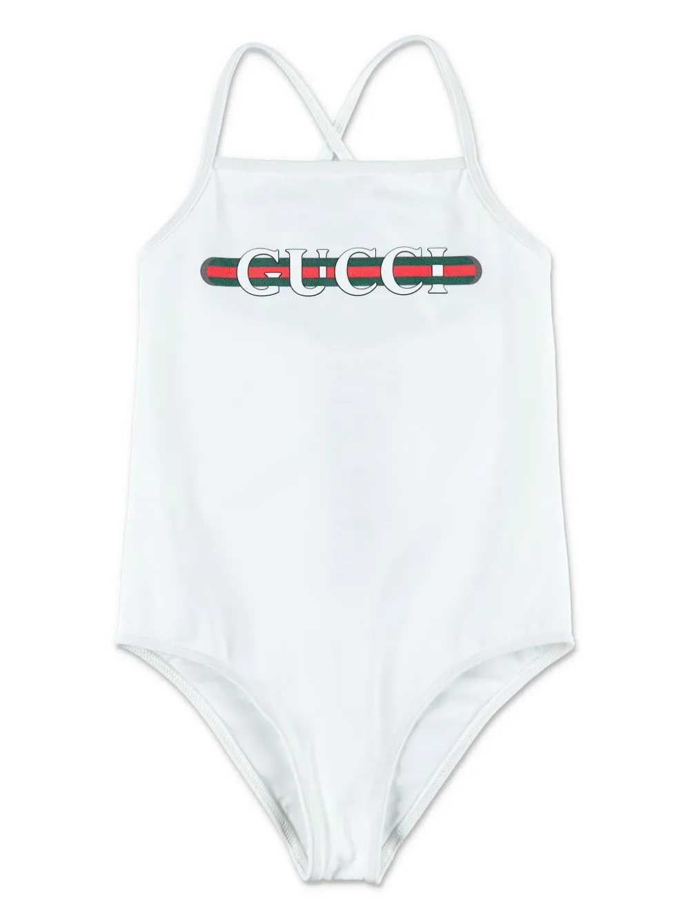 Gucci Kids Badpak met webprint Wit