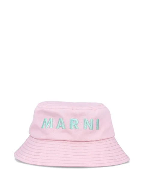 Marni Kids gorro de pescador con logo bordado