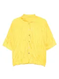 Issey Miyake Pre-Owned 2000s plissé-effect shirt - Yellow