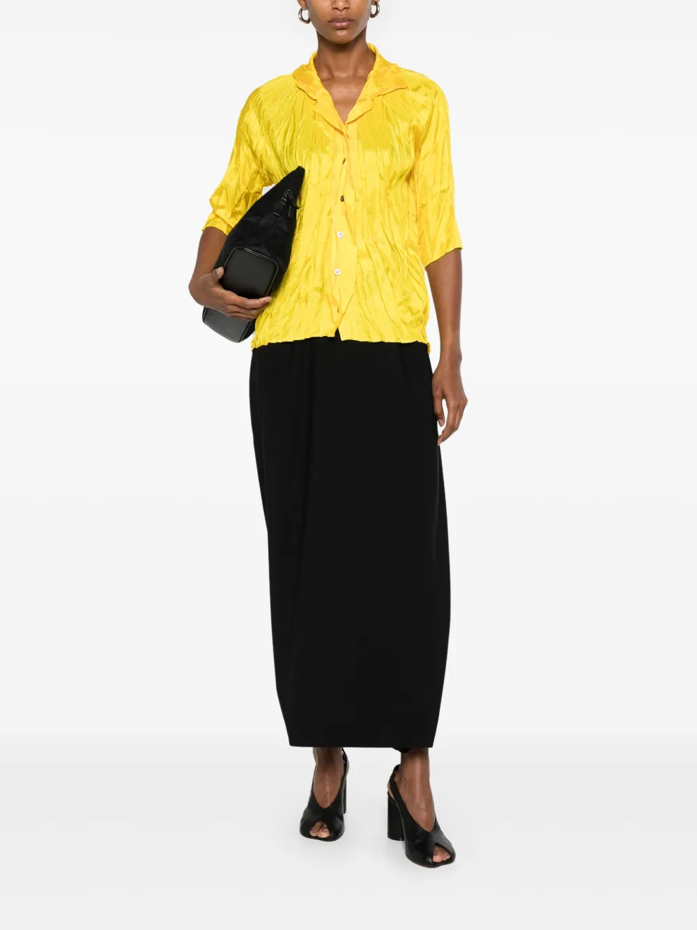 Issey Miyake Pre-Owned camisa plisada 2000 | Image 2