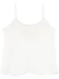 TWINSET embroidered satin top - White