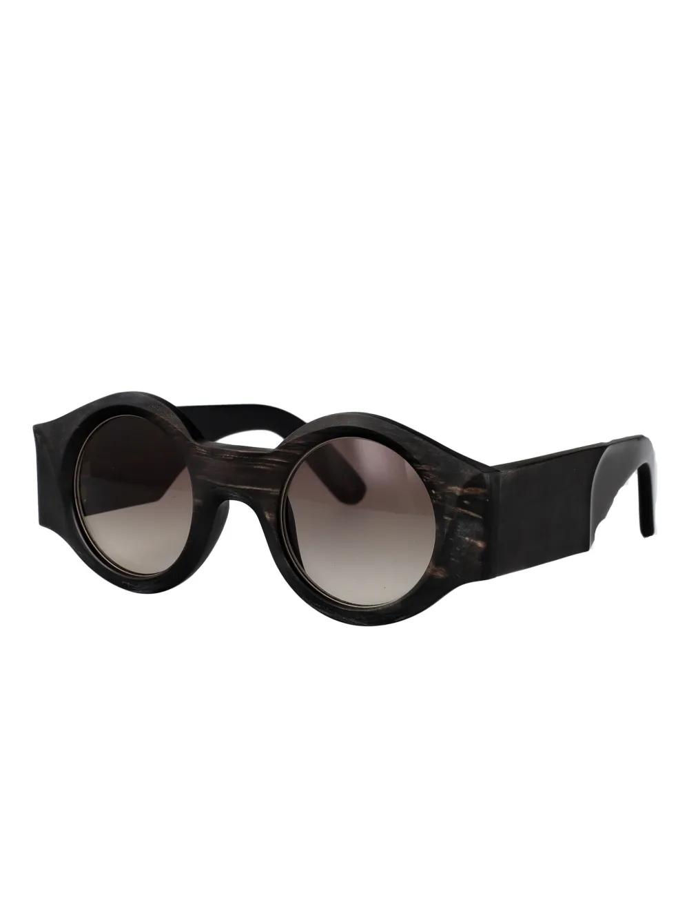 Rigards x Uma Wang round-frame sunglasses - Zwart