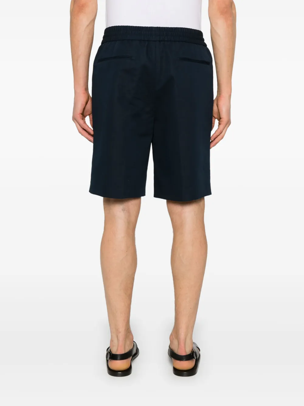 Brioni Shorts met slub-textuur Blauw