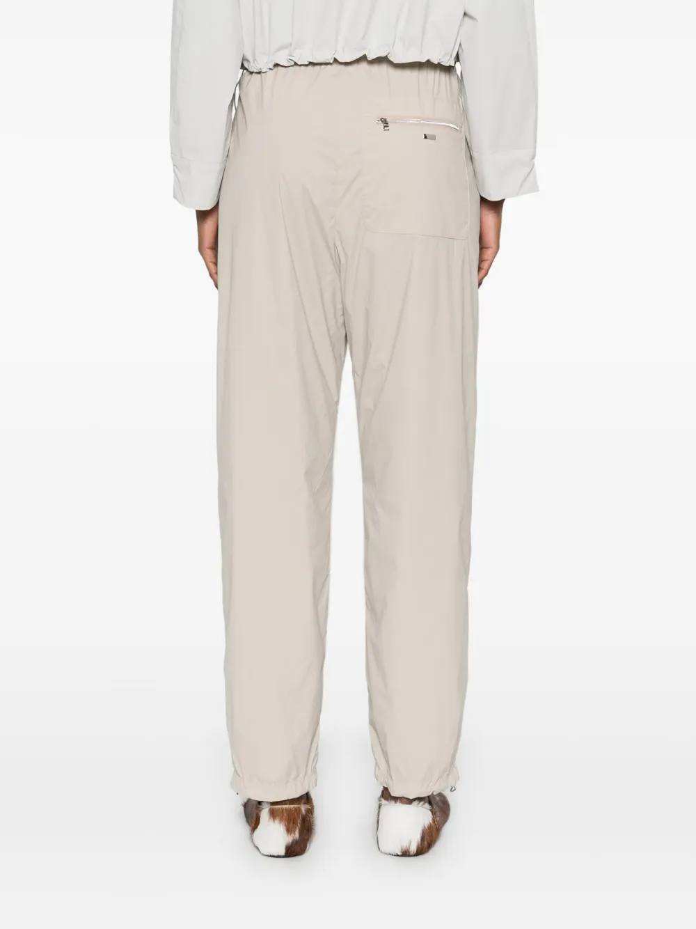Herno Broek met toelopende pijpen Beige