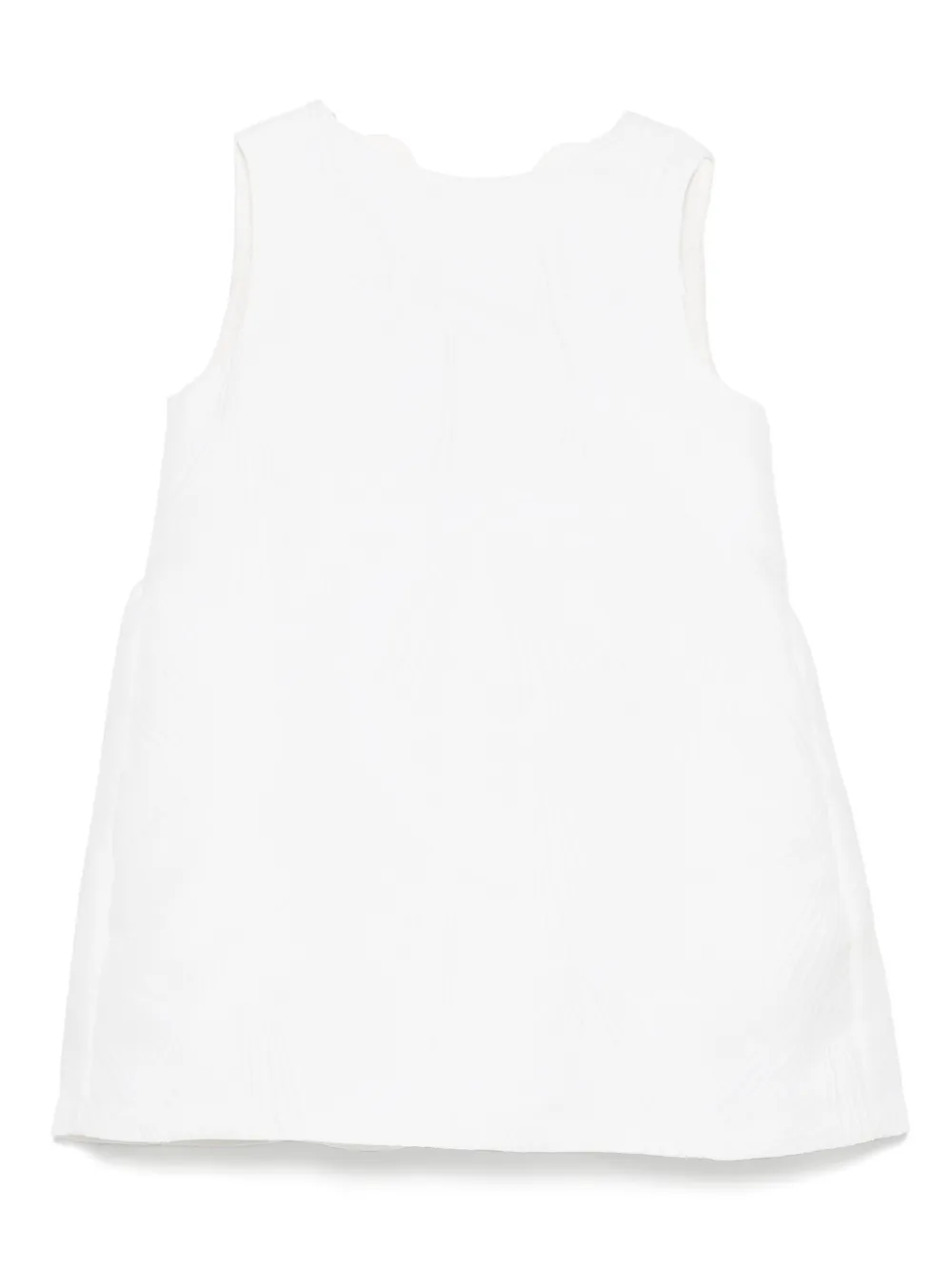 Simonetta robe courte texturée | blanc | Image 1