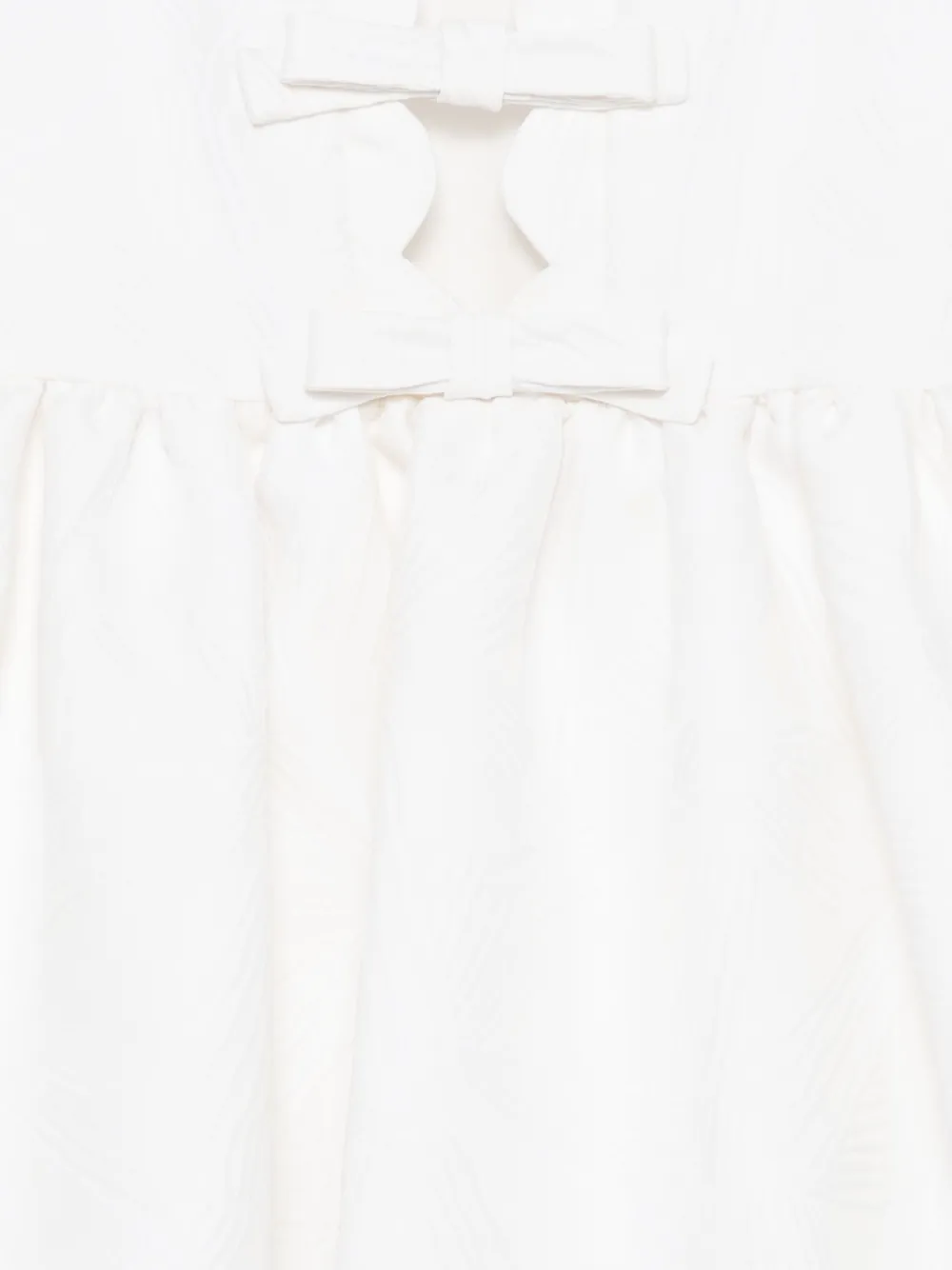 Simonetta Textured Dress In White