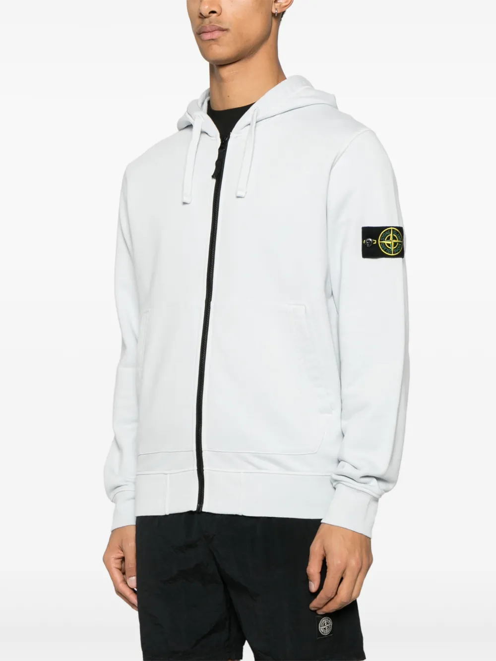 Stone Island Hoodie met Compass-logopatch Blauw