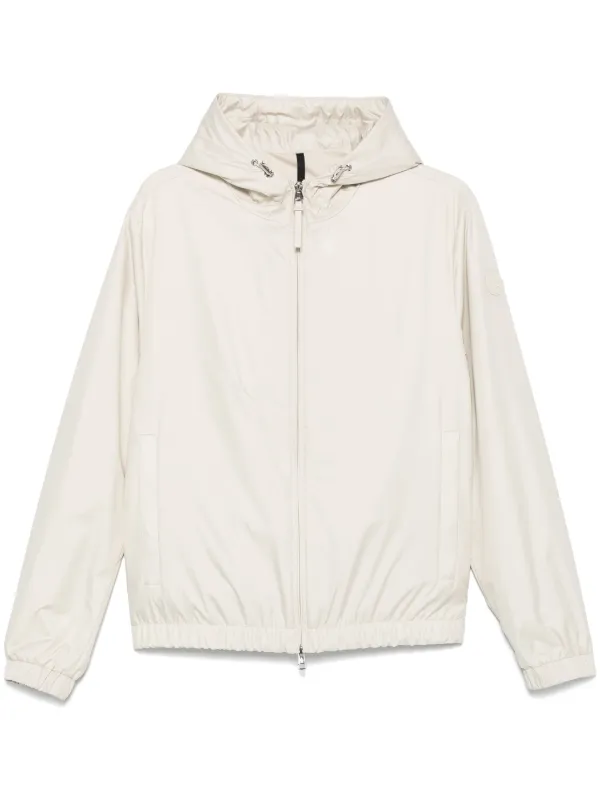 m*様 DEFORM DOCKING NYLON JACKET Ivory Strong Season Faux Fur Collared Jacket (Ivory) · NanaMacs