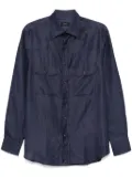 Brioni slub-texture shirt - Blue