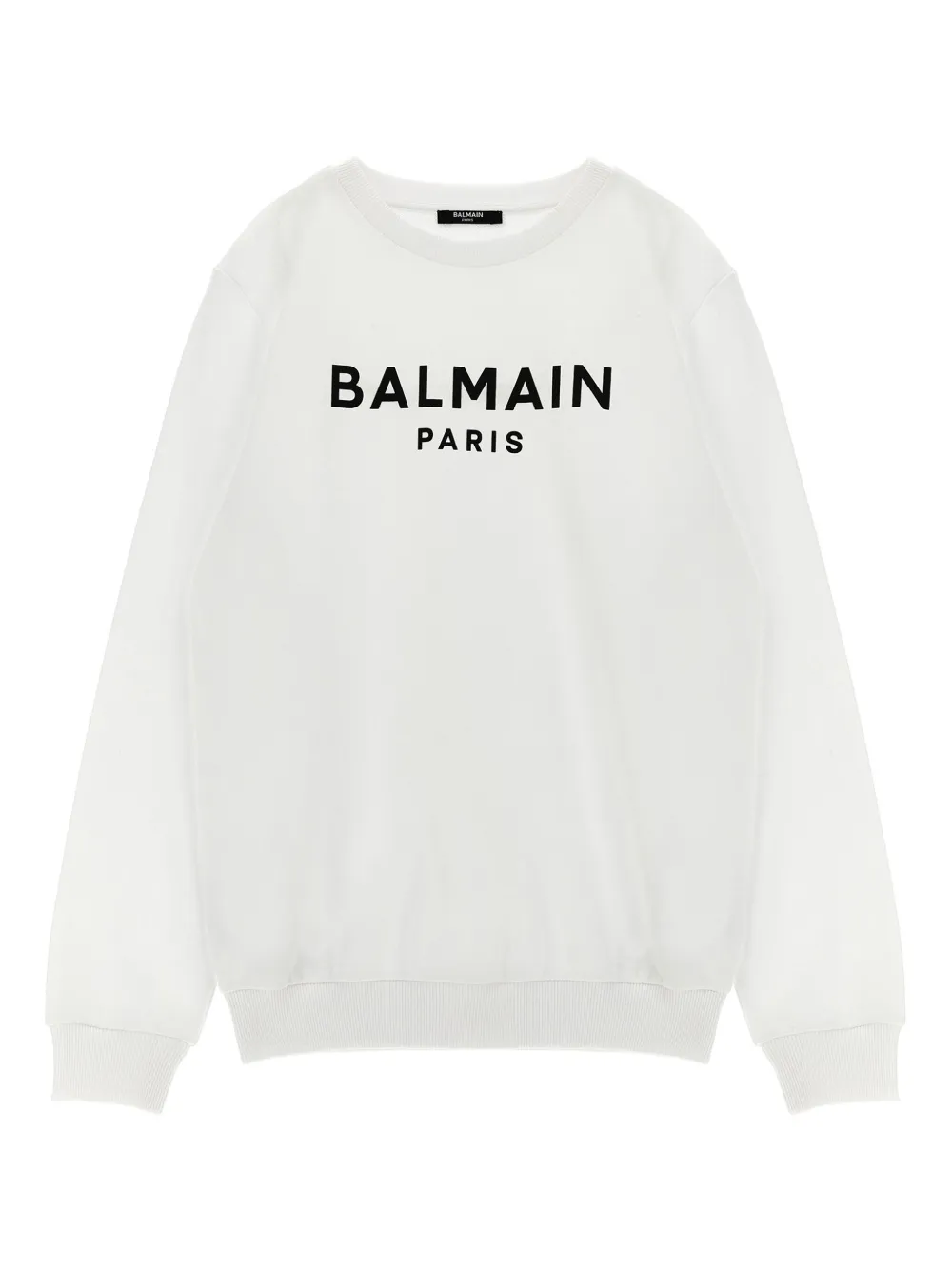 Balmain Kids Sweater met logoprint Wit
