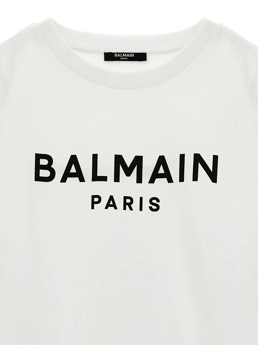Balmain Kids Sweater met logoprint Wit