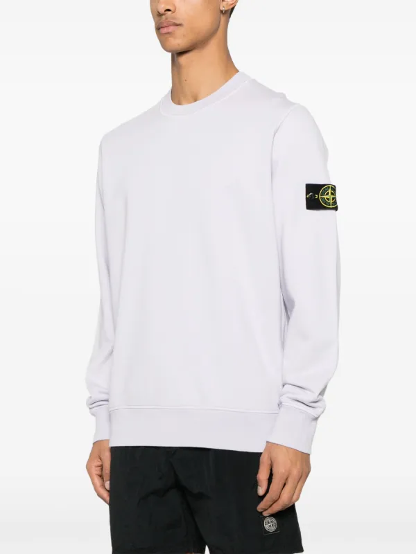 『STONE 』コンパスロゴバッジ スウェットシャツ Stone Island コンパスバッジ ポロシャツ | ブラック | FARFETCH JP