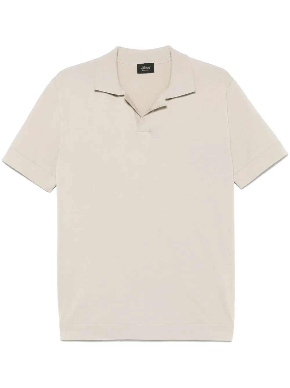 Brioni Fijngebreid T-shirt Beige